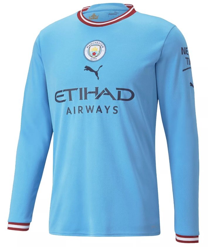 Camisa I Manchester City 2022 2023 Puma oficial manga comprida